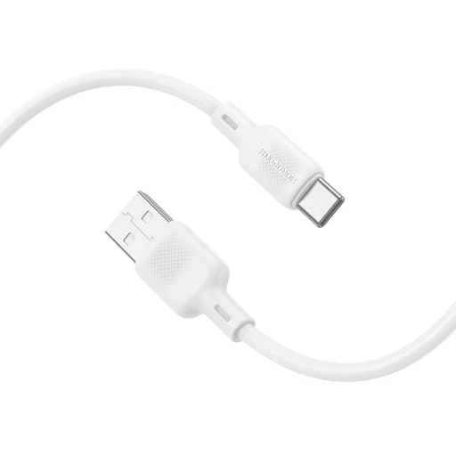 Borofone BX113 Lenny kábel - USB to Type-C - 3A 1 méter fehér - 2