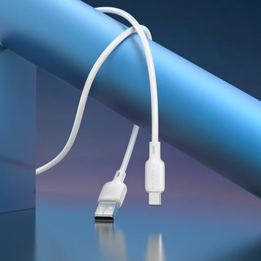 Borofone BX113 Lenny kábel - USB to Type-C - 3A 1 méter fehér - 3