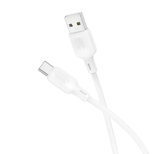 Borofone BX113 Lenny kábel - USB to Type-C - 3A 1 méter fehér - 1