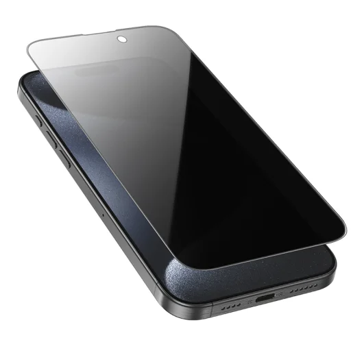 Borofone Edzett üveg BF7 Diamond Armor Teljes Képernyős Kémvédő iPhone 16 Pro Max - 10 darabos üvegfólia - 4