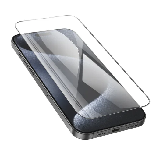 Borofone Edzett üveg BF6 Diamond Armor Teljes Képernyős HD iPhone 16 Pro - 10 darab üvegfólia - 4