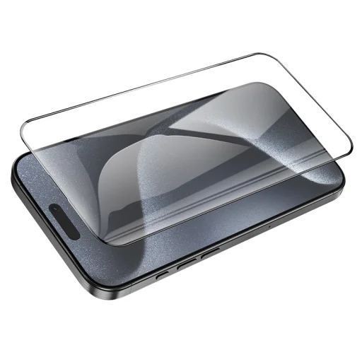 Borofone Edzett üveg BF6 Diamond Armor Teljes Képernyős HD iPhone 16 Pro - 10 darab üvegfólia - 5