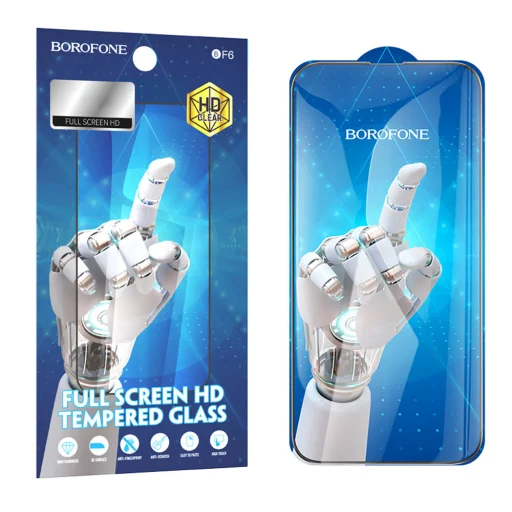 Borofone Edzett üveg BF6 Diamond Armor Teljes Képernyős HD iPhone 16 Pro - 10 darab üvegfólia - 1