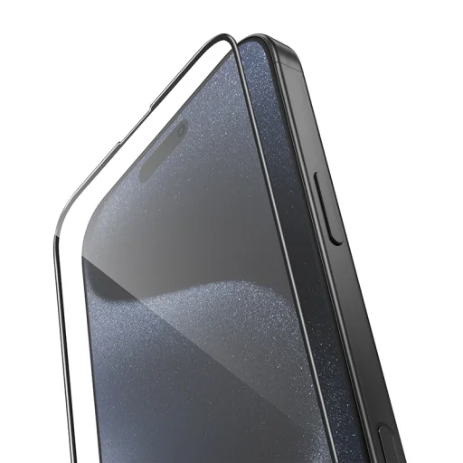 Borofone Edzett üveg BF8 Diamond Armor Teljes Képernyős 5D Nagy Ív iPhone 16 Pro - 10 darab üvegfólia - 3