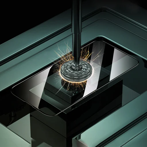 Borofone Edzett üveg BF8 Diamond Armor Teljes Képernyős 5D Nagy Ív iPhone 16 Pro - 10 darab üvegfólia - 6