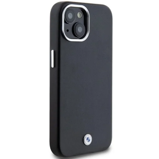  iPhone 15 Plus / 14 Plus fekete BMW Signature Wrapped Metal MagSafe tok - 4