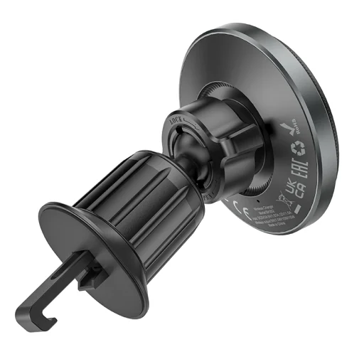 Borofone autós tartó BH202 Seaside mágneses vezetéknélküli töltéssel szellőzőrácsra rögzíthető Magsafe fekete - 5