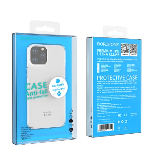 Borofone Tok BI4 Ice Series iPhone 16 Pro átlátszó tok - 8
