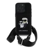 iPhone 16 Pro Max Čierne puzdro Karl Lagerfeld Saffiano Crossbody s popruhom Karl a Choupette thumbnail