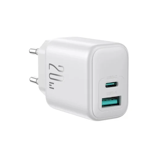 Joyroom JR-TCF21 hálózati töltő USB-C / USB-A 20W PD / QC 3.0 - fehér - 2
