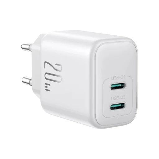 Joyroom JR-TCF12 hálózati töltő 2x USB-C 20W PD / QC 3.0 - fehér - 2