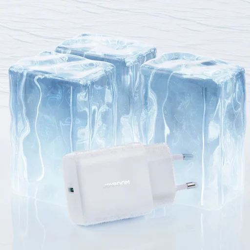 Joyroom JR-TCF24 USB-C PD 30W QC SFC hálózati töltő - fehér + 1m USB-C kábel - 13