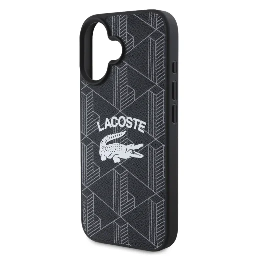  iPhone 16 Fekete Lacoste Blend Monogram MagSafe tok - 4