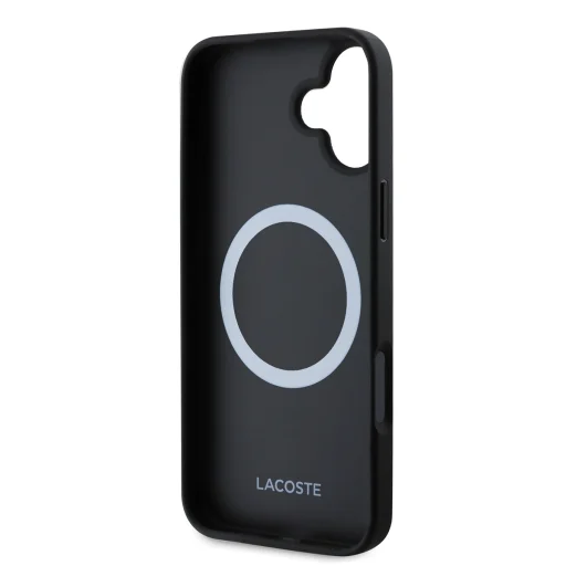  iPhone 16 Fekete Lacoste Blend Monogram MagSafe tok - 5