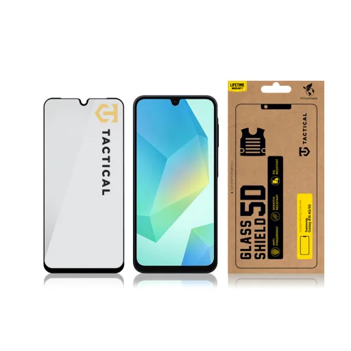 Tactical Glass Shield 5D Samsung Galaxy A16 5G fekete üvegfólia - 3