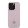  iPhone 16 Pro Max Pink Guess PU Grained 4G Kis Fém Logó MagSafe Tok - 2