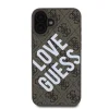  iPhone 16 Barna Guess PU bőr 4G Big Love Logo MagSafe tok - 2