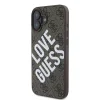  iPhone 16 Barna Guess PU bőr 4G Big Love Logo MagSafe tok - 3