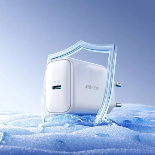 Joyroom JR-TCF20 USB-C PD 20W hálózati töltő - fehér + USB-C / Lightning kábel 1m - 9