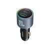 Joyroom JR-CCN07 autós töltő 120W 2xUSB-C USB-A + USB-C kábel 100W - sötétszürke thumbnail