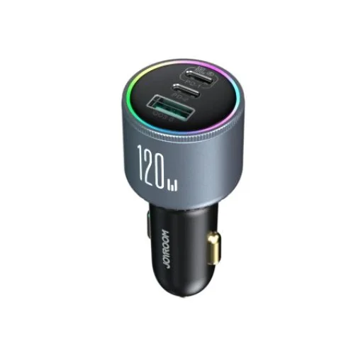 Joyroom JR-CCN07 autós töltő 120W 2xUSB-C USB-A + USB-C kábel 100W - sötétszürke - 8