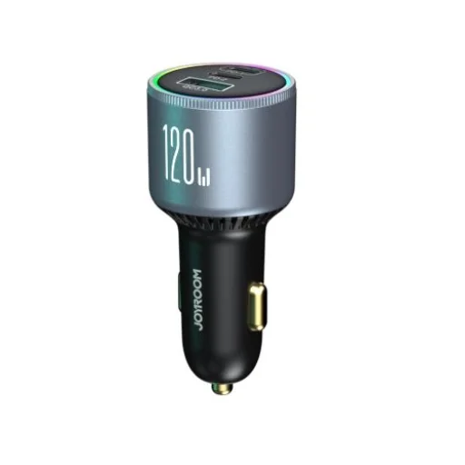 Joyroom JR-CCN07 autós töltő 120W 2xUSB-C USB-A + USB-C kábel 100W - sötétszürke - 2
