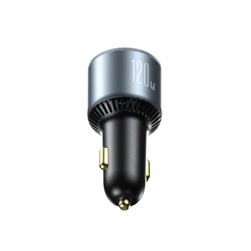 Joyroom JR-CCN07 autós töltő 120W 2xUSB-C USB-A + USB-C kábel 100W - sötétszürke - 3