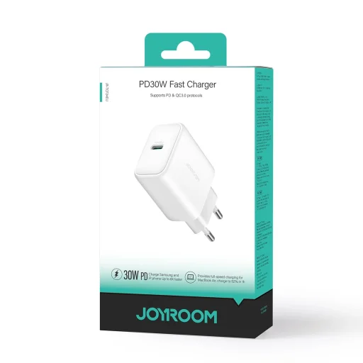 Joyroom JR-TCF24 USB-C PD 30W QC SFC hálózati töltő - fehér - 8