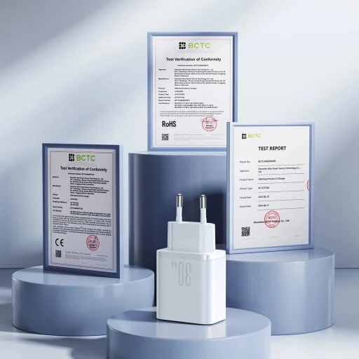 Joyroom JR-TCF15 hálózati töltő USB-C / USB-A 30W - fehér - 8