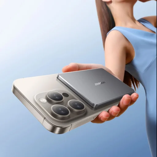 Powerbank Joyroom JR-PBM08 5000mAh 20W induktív töltéssel - szürke magsafe - 10