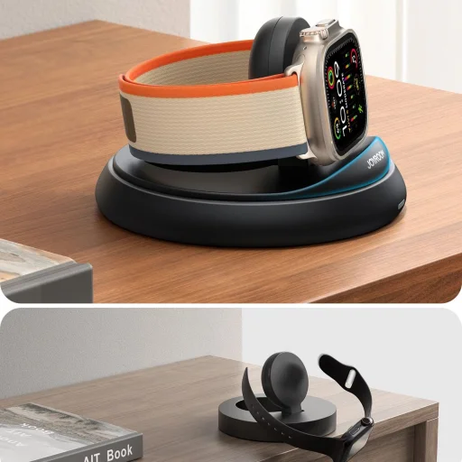 Joyroom JR-W12 összecsukható indukciós töltő Apple Watch-hoz - fekete - 8