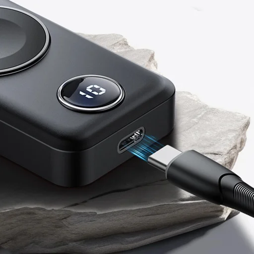 Joyroom JR-WQW01 vezeték nélküli powerbank 2000mAh 3W Apple Watch-hoz - fekete tok - 12