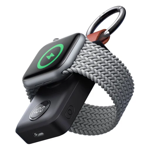 Joyroom JR-WQW01 vezeték nélküli powerbank 2000mAh 3W Apple Watch-hoz - fekete tok - 3