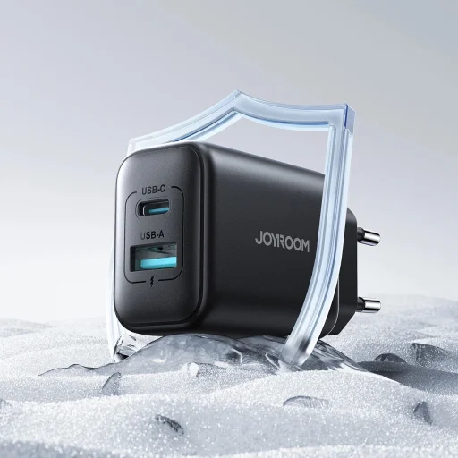 Joyroom JR-TCF13 hálózati töltő USB-C / USB-A 25W SFC / PPS / PD - fekete - 14