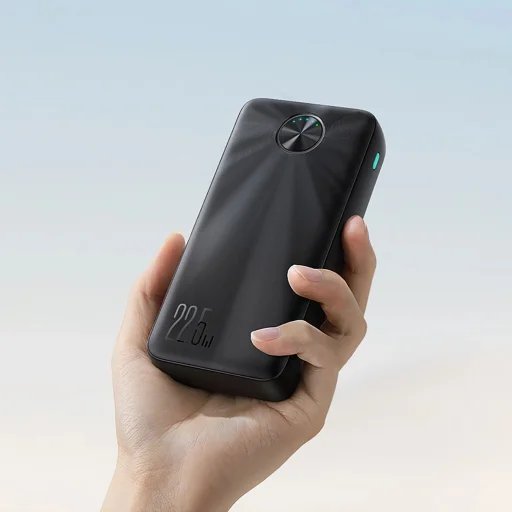 Joyroom JR-PBF16 20000mAh USB-C USB-A 22.5W powerbank - fekete - 10