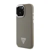  iPhone 16 Pro Max Barna Guess PU Grained Triangle Logo tok - 3