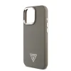  iPhone 16 Pro Max Barna Guess PU Grained Triangle Logo tok - 4