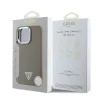  iPhone 16 Pro Max Barna Guess PU Grained Triangle Logo tok - 6