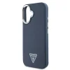  iPhone 16 Kék Guess PU Grained Háromszög Logós Tok thumbnail