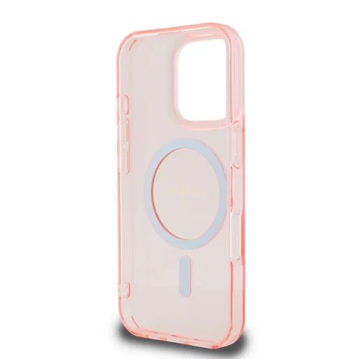  iPhone 16 Pro Max Pink Guess IML Glitter Ring MagSafe tok - 5