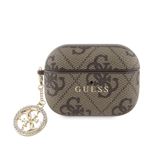 Guess 4G Script PC/PU Charm tok AirPods Pro 2 barna - 1