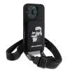  iPhone 16 Pro Karl Lagerfeld Saffiano Crossbody Strap Karl and Choupette tok thumbnail