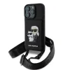  iPhone 16 Pro Karl Lagerfeld Saffiano Crossbody Strap Karl and Choupette tok thumbnail