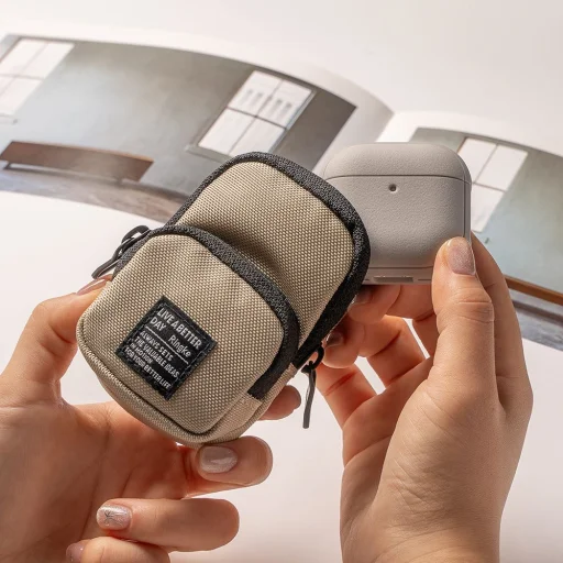 Ringke Onyx Magnetic Magsafe Apple Airpods 4 Warm Grey Tok - 5