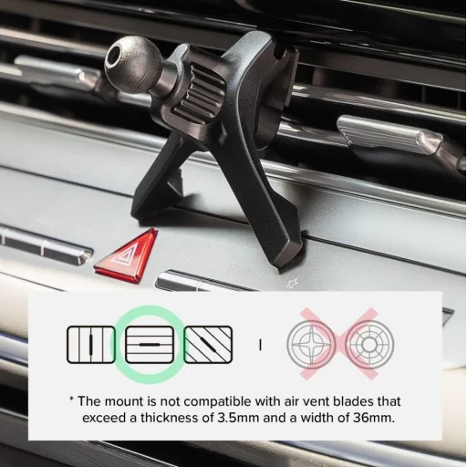 Ringke Peltier Qi2 Magnetic Magsafe Autós Telefontartó Vezeték Nélküli Töltő 15w Fekete - 7