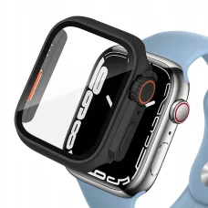 TECH-PROTECT DEFENSE360 APPLE WATCH 10/11 (46MM) FEKETE/NARANCSSÁRGA tok + üvegfólia