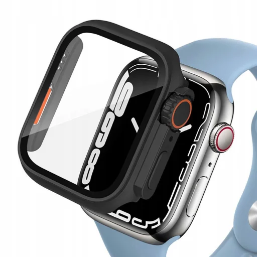 TECH-PROTECT DEFENSE360 APPLE WATCH 10/11 (46MM) FEKETE/NARANCSSÁRGA tok + üvegfólia - 1