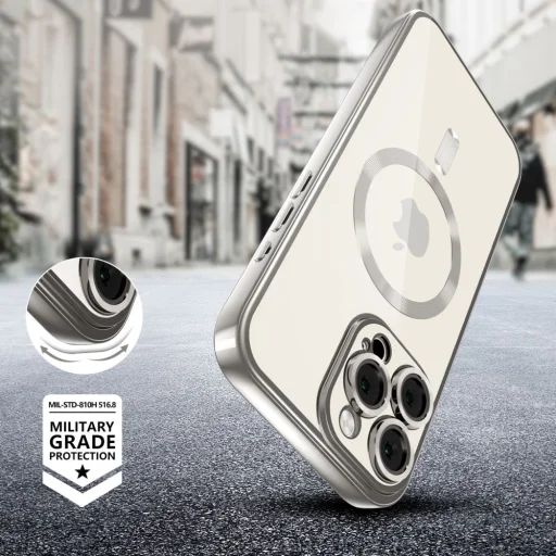 Tech-protect Magflex Magsafe Iphone 16 Pro Shiny Titanium Tok - 2