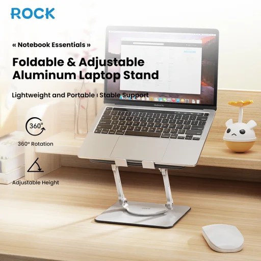 Rock Laptop állvány Ultra Light Aluminium ezüst - 2