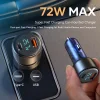 Rock autós töltő H16 - USB + Type C - 72W 5A kék thumbnail